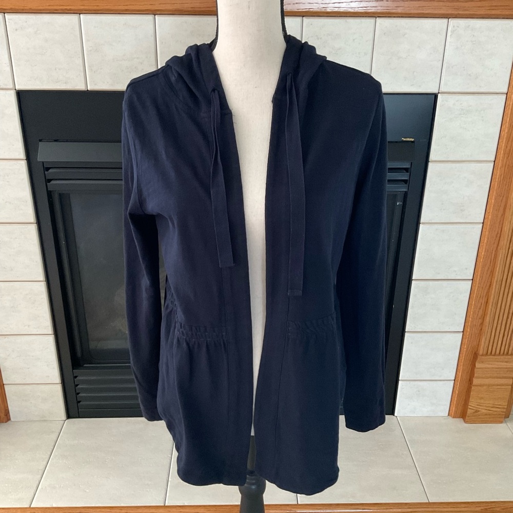 Loft Open Front Drawstring Hoodie Cardigan,  Women’s Sz S